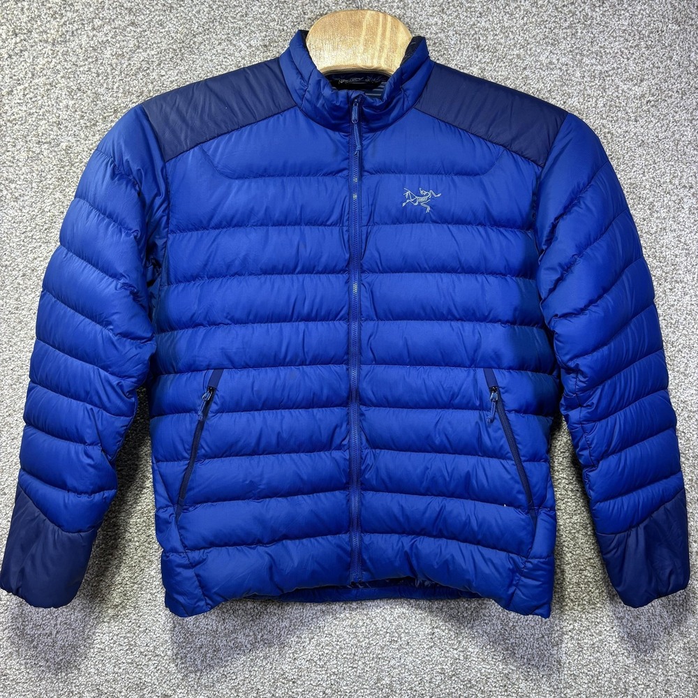 Arc'teryx Thorium AR Jacket Mens Large Blue Down Puffer Full Zip Lightweight